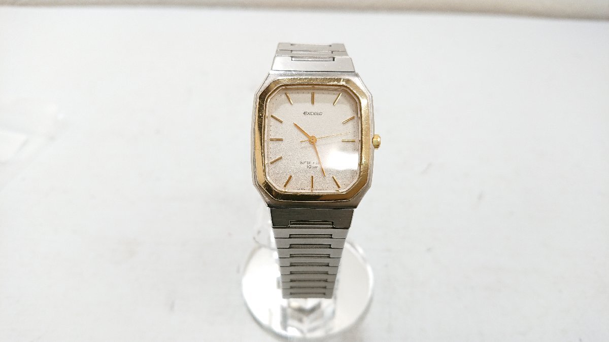 CITIZEN シチズン EXCEED スクエア型 2730-274288 中古】CITIZEN シチズン エクシード 2730-274288 腕時計 コンビ