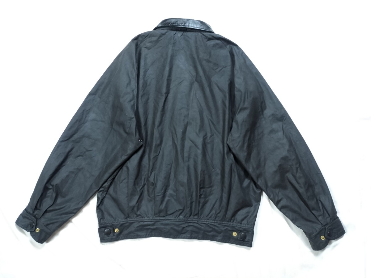 Mint 90s BARBOUR wax cotton blouson M ブラック 黒 バブアー
