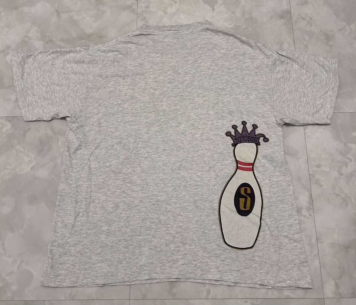 80s Old stussy オールドステューシー ヴィンテージTシャツ 王冠 90's黒タグOLD STUSSY tシャツUSA製クラウン初期オールド