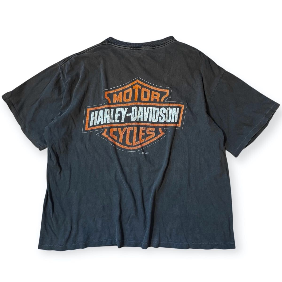 ト*ィ様 鬼フェード 90s USA製 Harley-Davidson フェード HARLEY DAVIDSON 90s USA製 ビンテージ Tシャツ 鬼フェード
