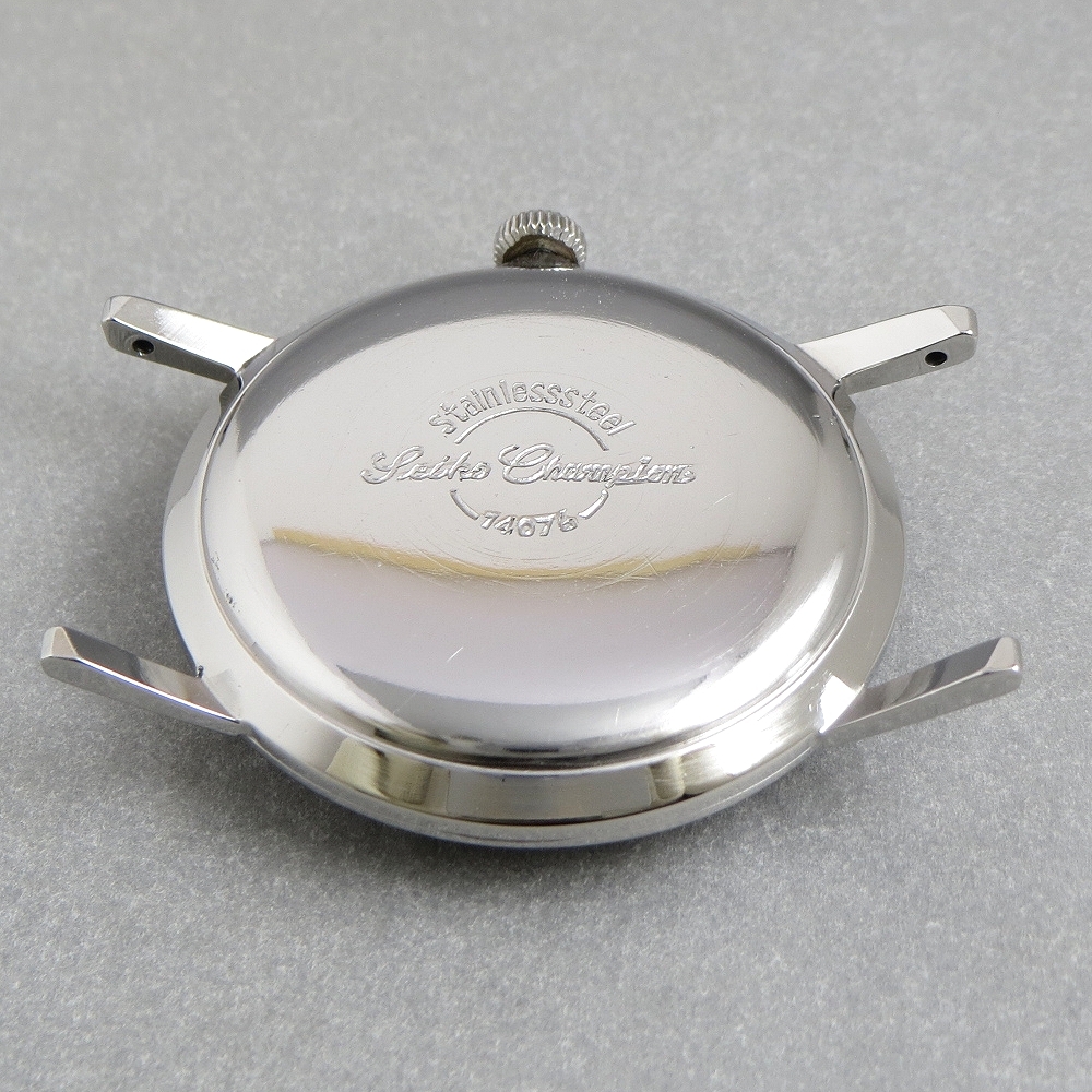 OH済 1960s SEIKO CHAMPION セイコー チャンピオン 17石 機械式 手巻 腕時計 アンティーク ブリッジ式テンプ JAPAN MADE_画像4