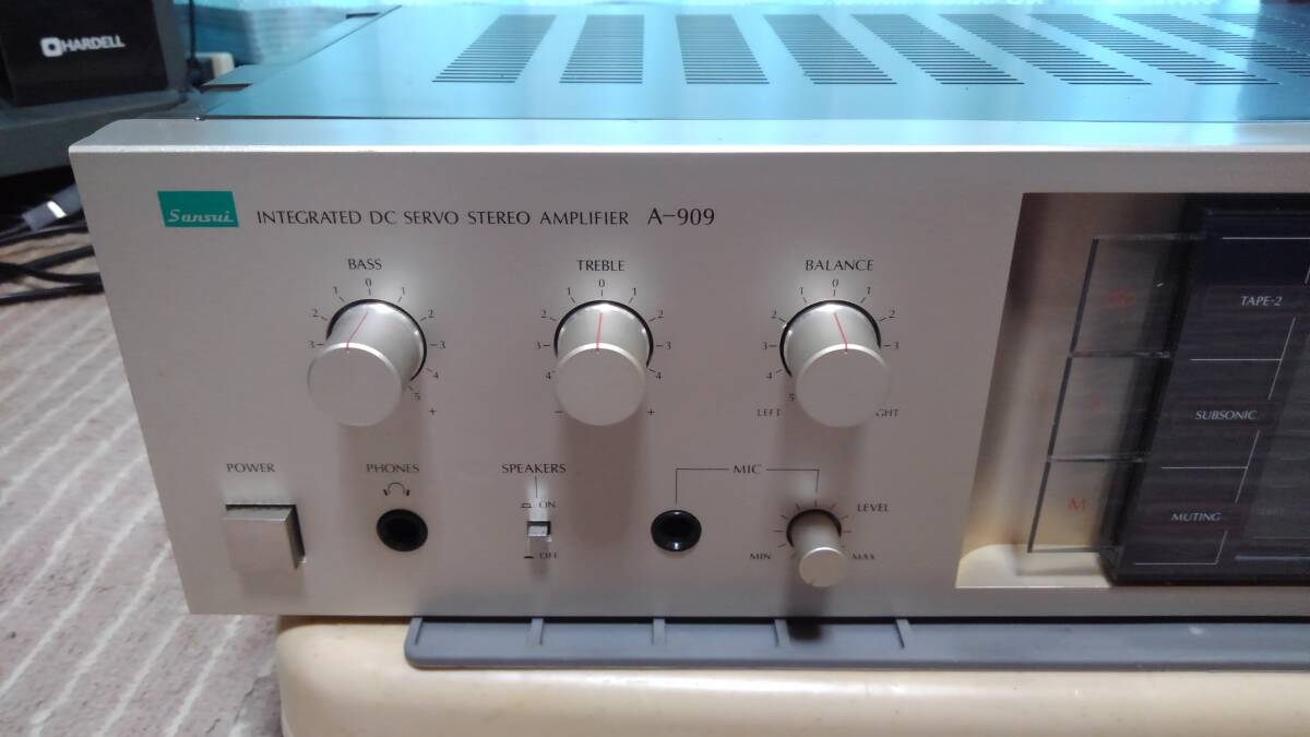 SANSUI A-α9 プリメインアンプ メンテナンス済み中古品 送料込み 整備済み】Sansui A-909 プリメインアンプ 動作品|Yahoo!フリマ