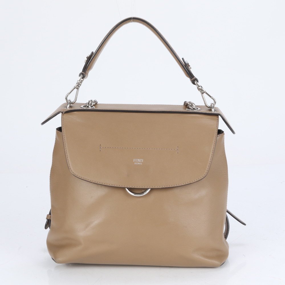 フェンディ バックトゥスクール レザー 2wayバッグ 1円□極美品□フェンディ□バック トゥ スクール リュック 2WAY