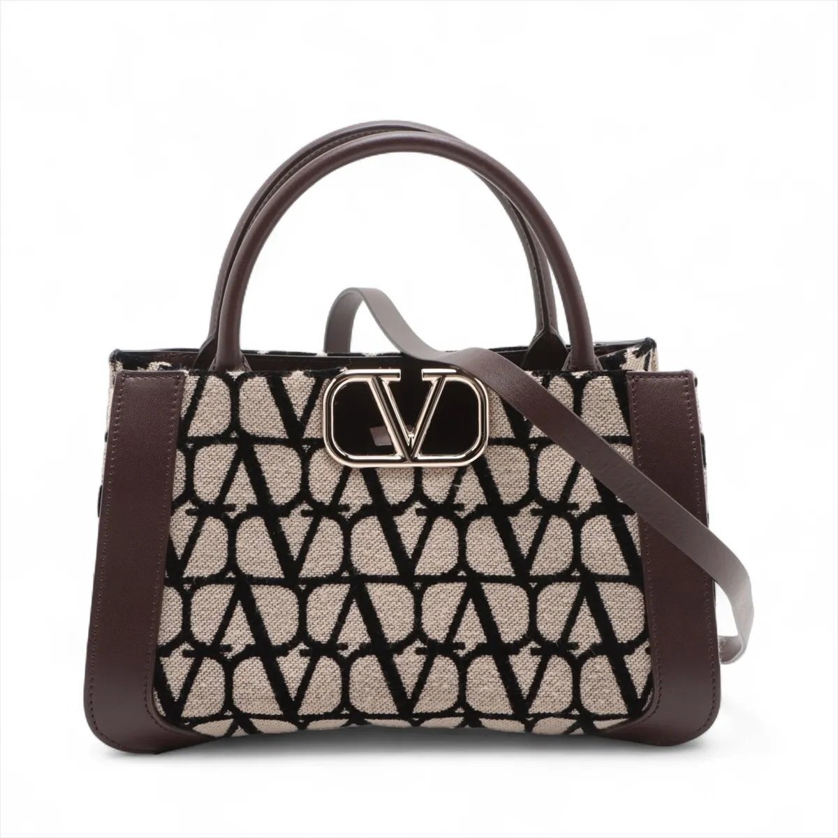 【Valentino】トワル イコノグラフ ライト スコート Vロゴ 1円 新品同様 ヴァレンティノ ガラヴァーニ Vロゴ トワル