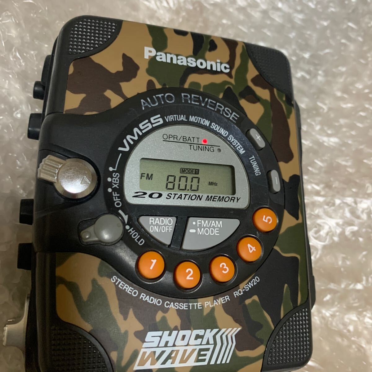 パナソニック ショックウェーブカセットプレーヤー RQ-SW20 ジャンク品 稼働品】パナソニック ショックウェーブ カセットウォークマン