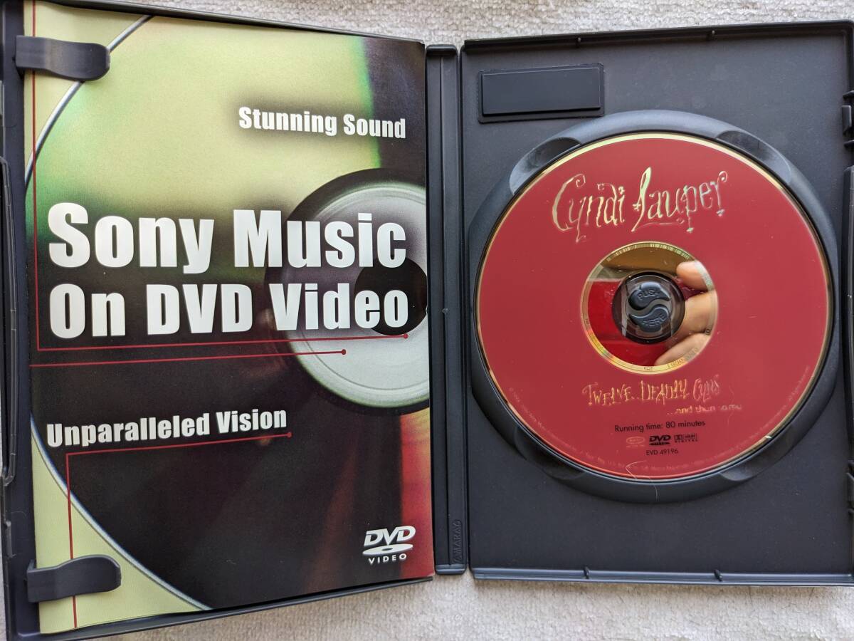 シンディ・ローパー CYNDI LAUPER●DVD●TWELVE DEADLY CYNS ●グレイテスト・ヒッツ ●輸入盤 ●優良品！！_画像2