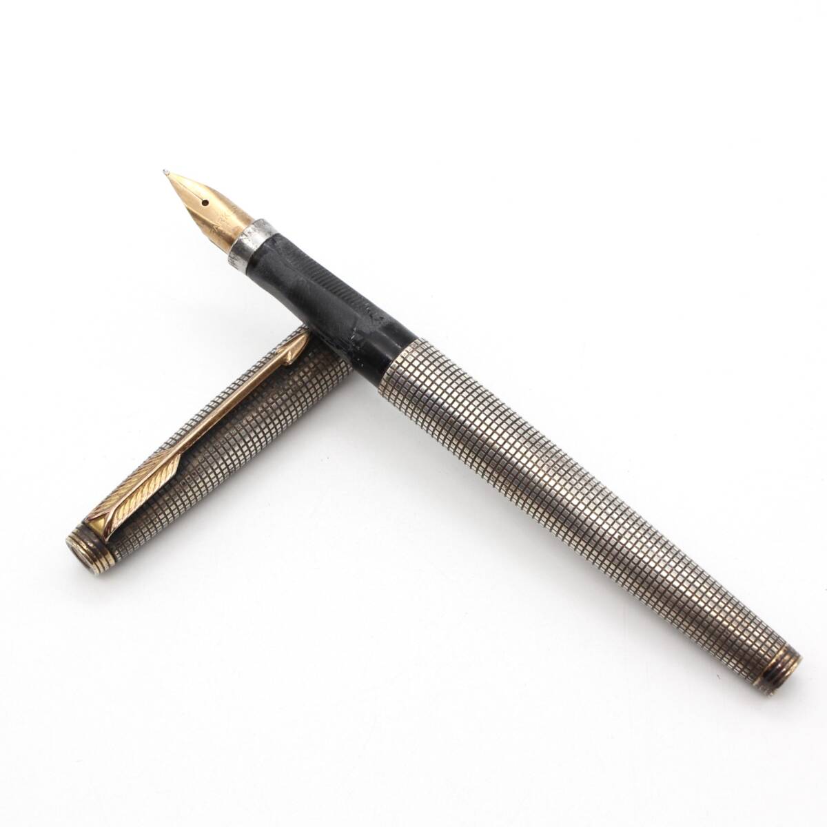 PARKER パーカー 万年筆 14K スターリング 筆記未確認 現状品 PARKER パーカー】 STERLING CAP&BARREL USA スターリング