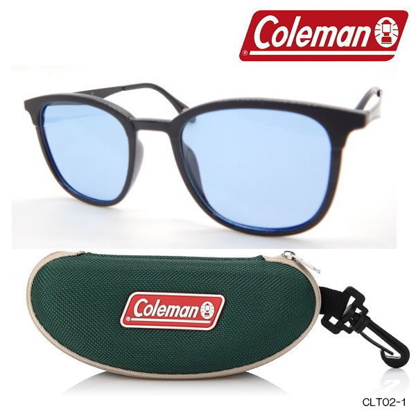 【ケース付】偏光サングラス Coleman コールマン ボストン 丸メガネ polarized 流行りのライトカラーレンズ CLT02-1._画像1