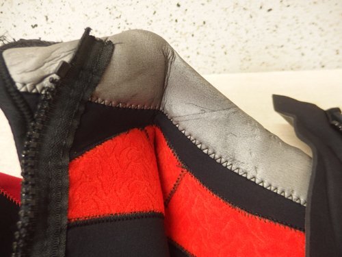 0750313s[SPINDRIFT мокрый костюм ] вращение дрифт / красный × чёрный /s кий ba/ общая длина 135cm степени / б/у товар 