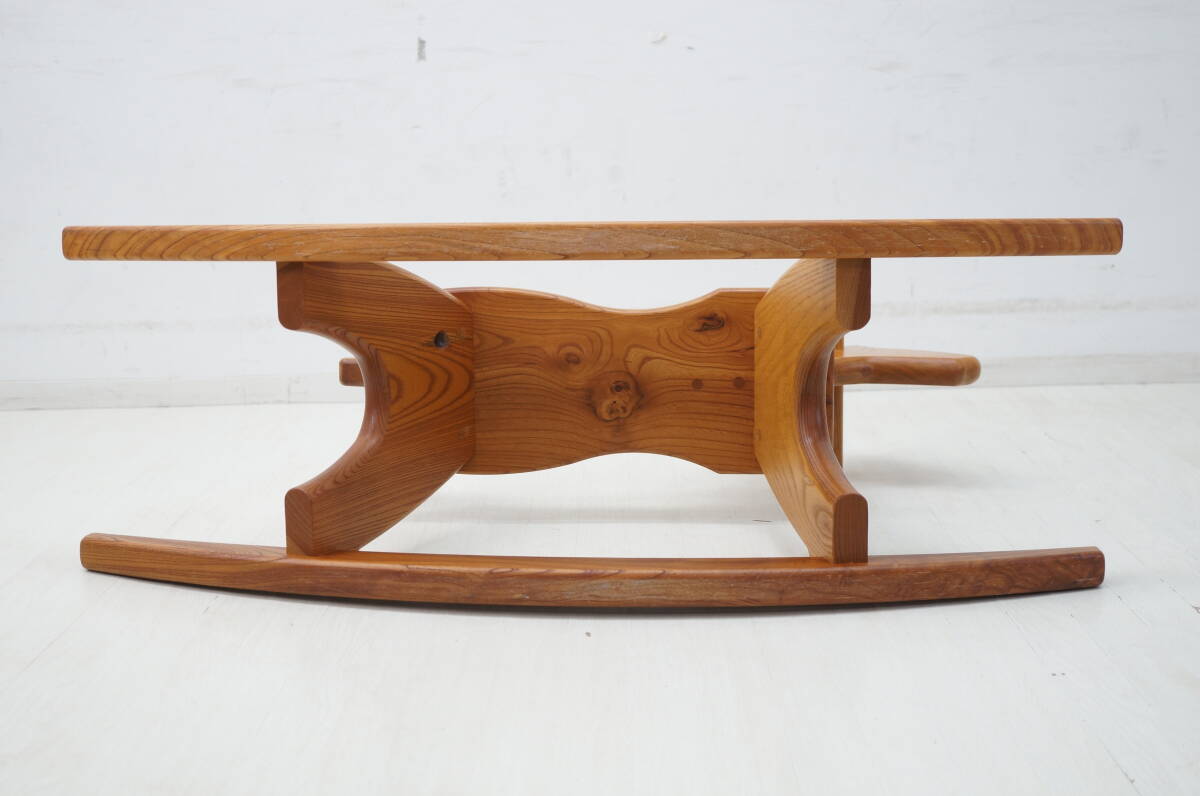 東ハ:家具工房【鳳山堂】木馬 全長約90㎝ 木製ロッキングホース 1971年創業 老舗家具製造会社 乗用玩具 木の乗り物 ★送料無料★_画像8