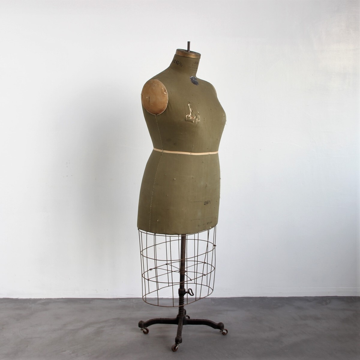 3 アメリカ アンティーク 1946年 トルソー マネキン【J.R.BAUMAN