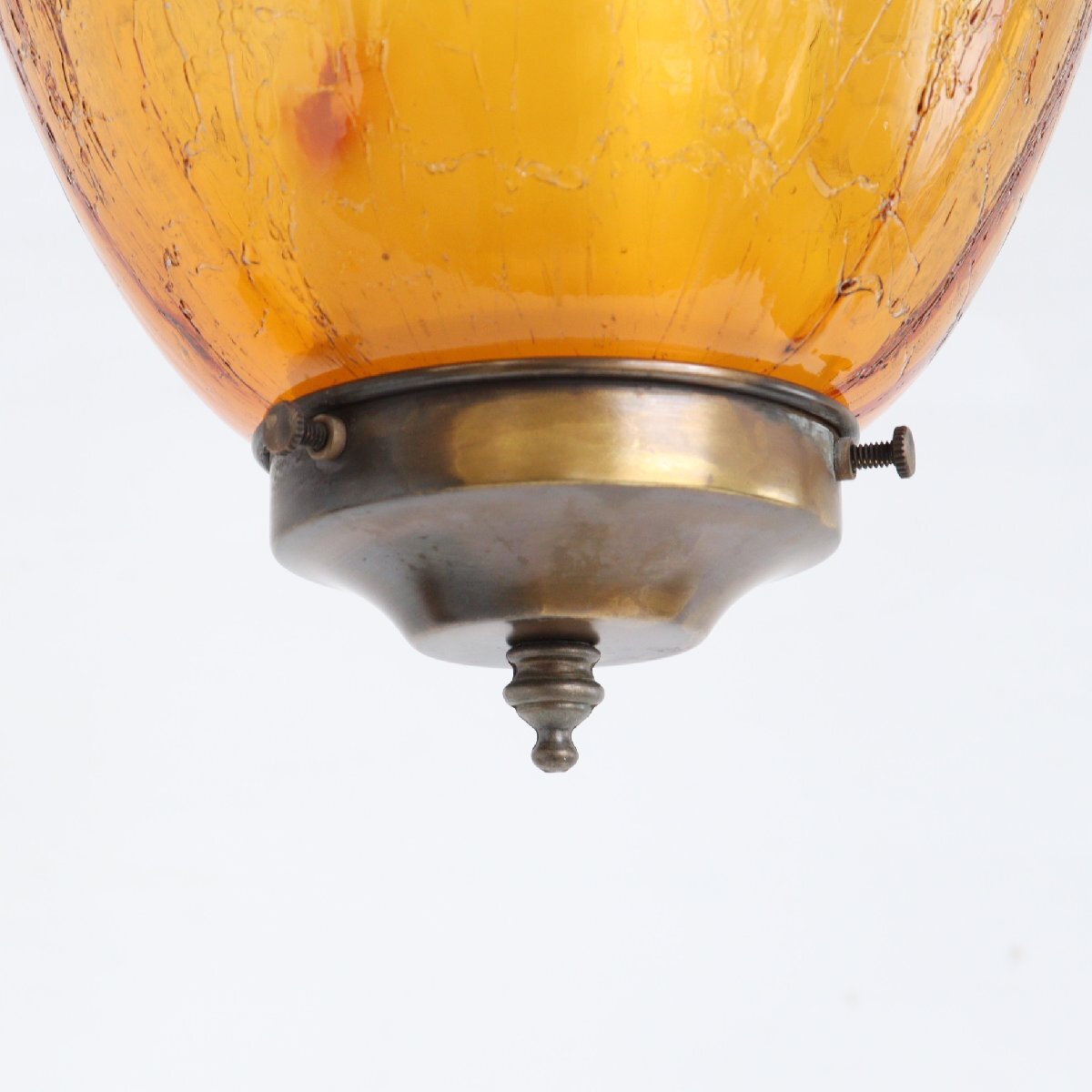 ペンダント　ガラス照明　60s 70s ビンテージ 1960-70's ヴィンテージ グリーンガラス ペンダントランプ