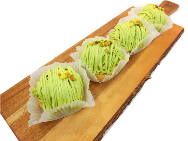 【Max】香ばしいピスタチオの風味♪ピスタチオモンブラン 4個入 220g 冷凍_画像1