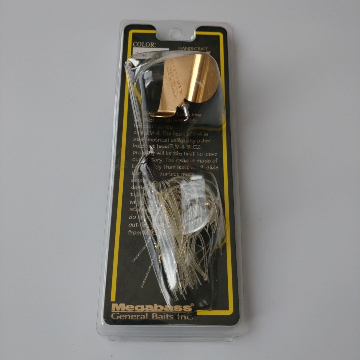 【新品未使用】メガバス/V-4 バズベイト《ゴールド パールマイカ》 _画像2