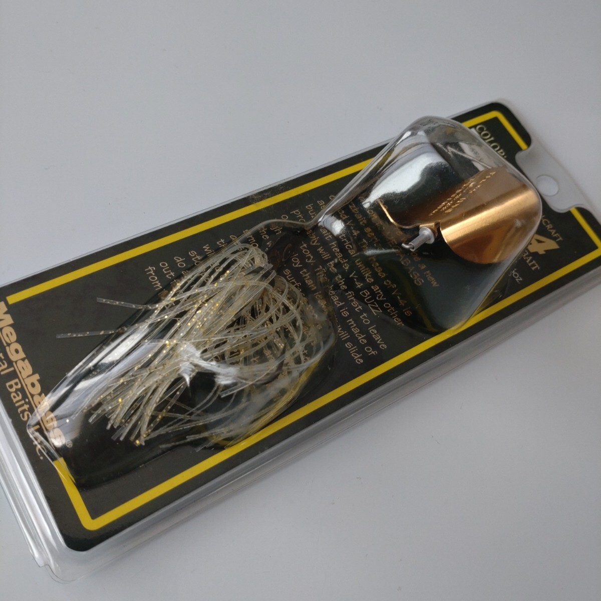 【新品未使用】メガバス/V-4 バズベイト《ゴールド パールマイカ》 _画像6