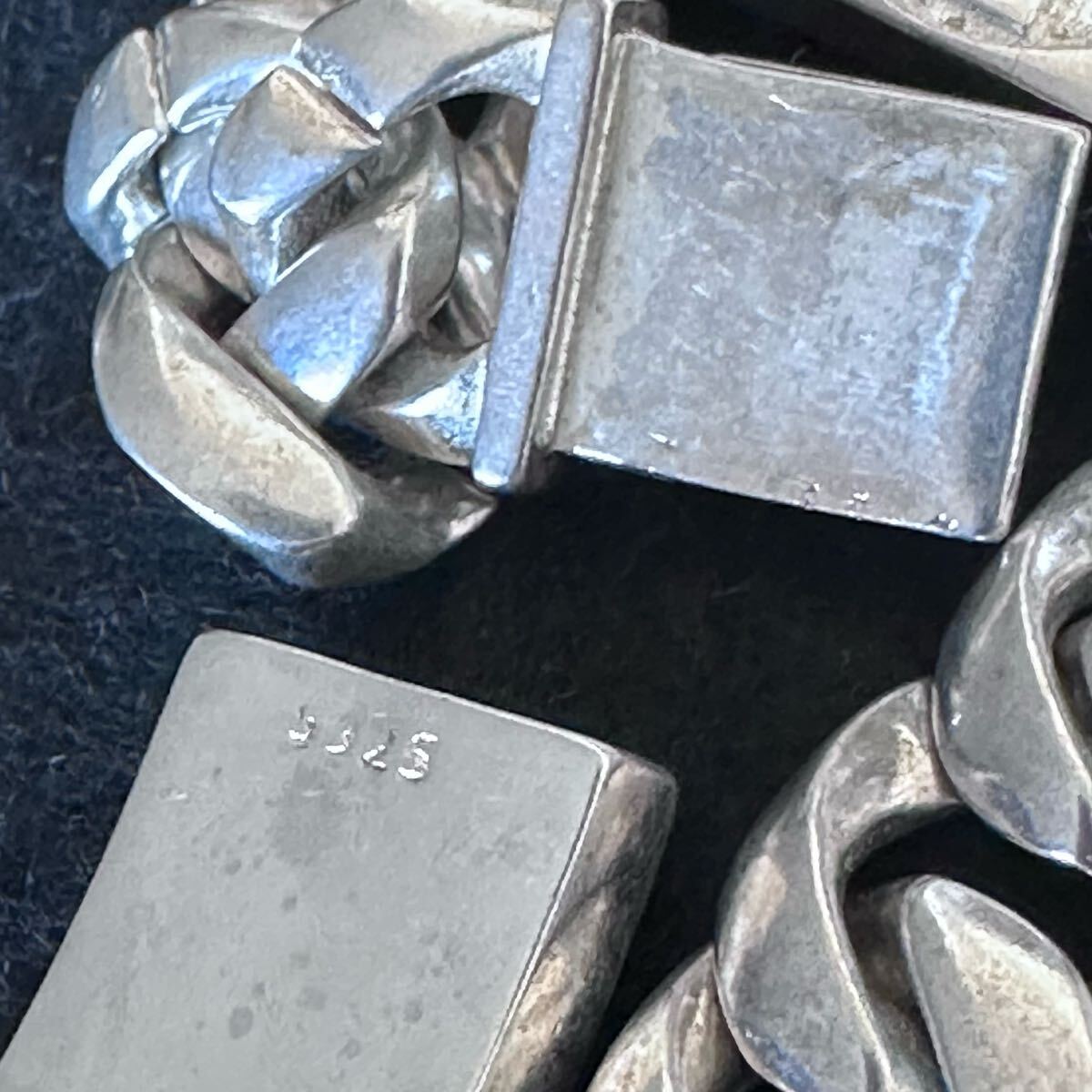 シルバー925 クロス　喜平チェーンブレスレット S925 刻印あり シルバー925 クロス 喜平チェーンブレスレット S925 刻印あり