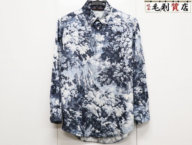 LOUIS VUITTON ルイヴィトン モノグラムタペストリー 長袖シャツ サイズXS RM211M ZOG HKS16W 21SS 【中古】