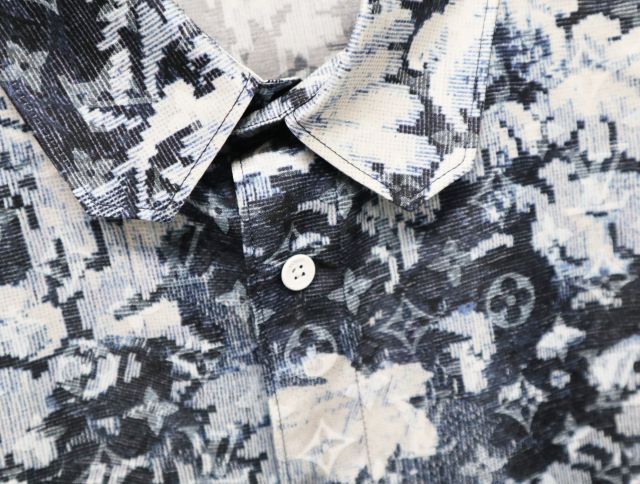 LOUIS VUITTON ルイヴィトン モノグラムタペストリー 長袖シャツ サイズXS RM211M ZOG HKS16W 21SS 【中古】