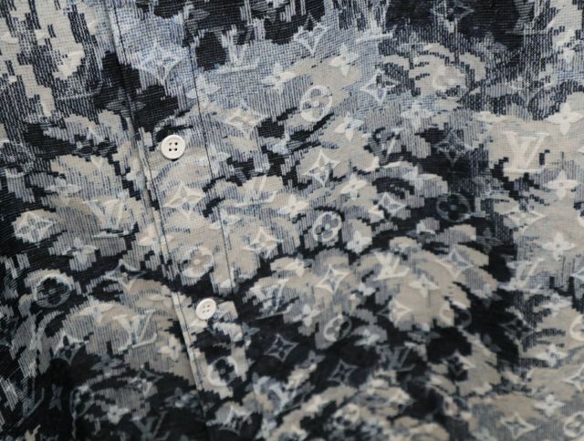 LOUIS VUITTON ルイヴィトン モノグラムタペストリー 長袖シャツ サイズXS RM211M ZOG HKS16W 21SS 【中古】