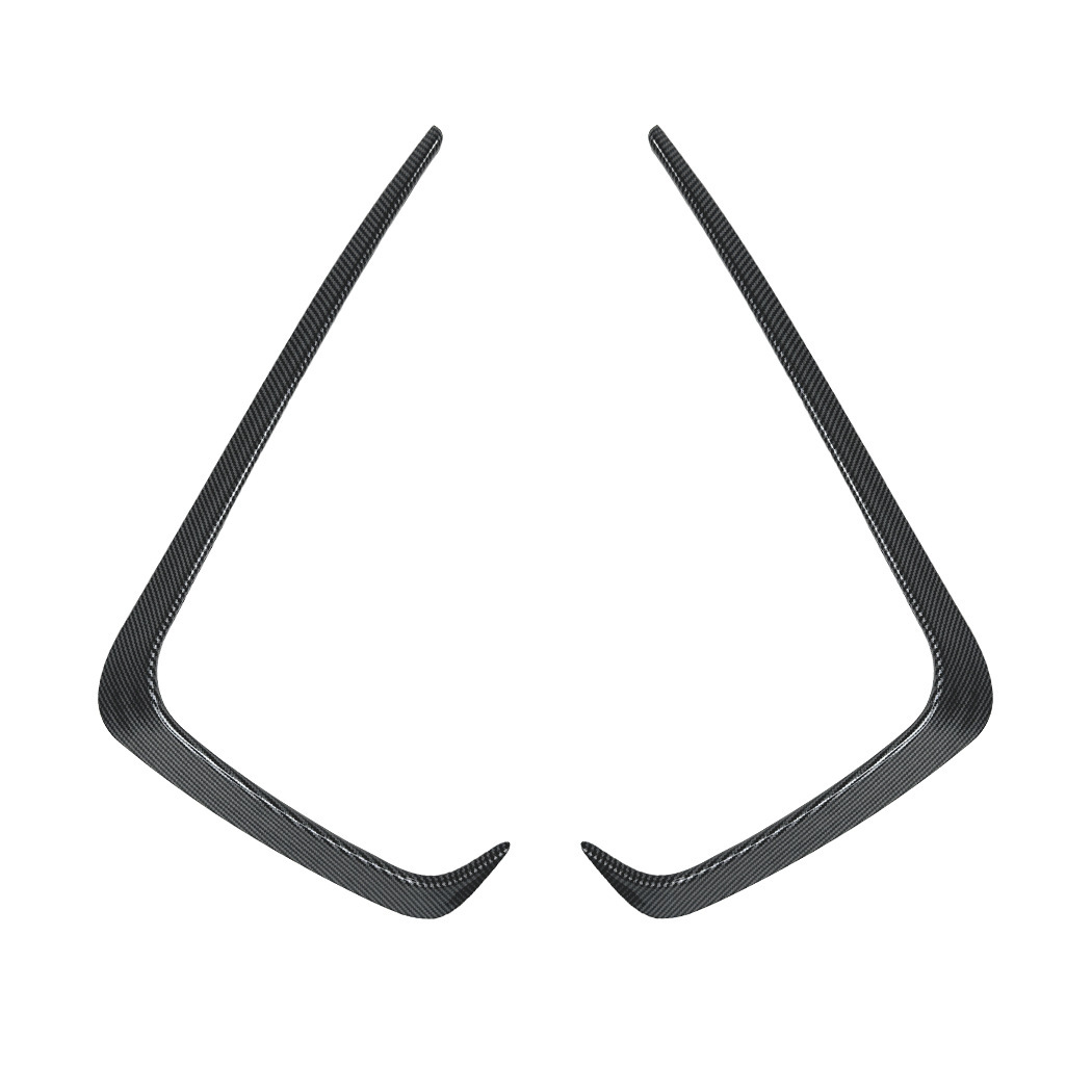 スポーティ全開♪ カーボン ルック フロントバンパー カバー