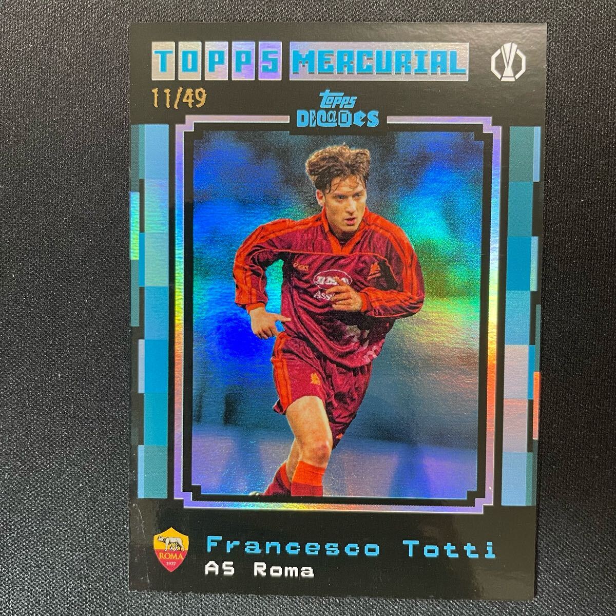 フランチェスコ・トッティ ジャージカード 2025 Topps Decades 1990's Edition UEFA Mercurial Talents