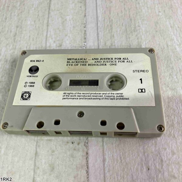 1RK2 カセットテープ / Metallica / ...And Justice for All / メタリカ_画像5