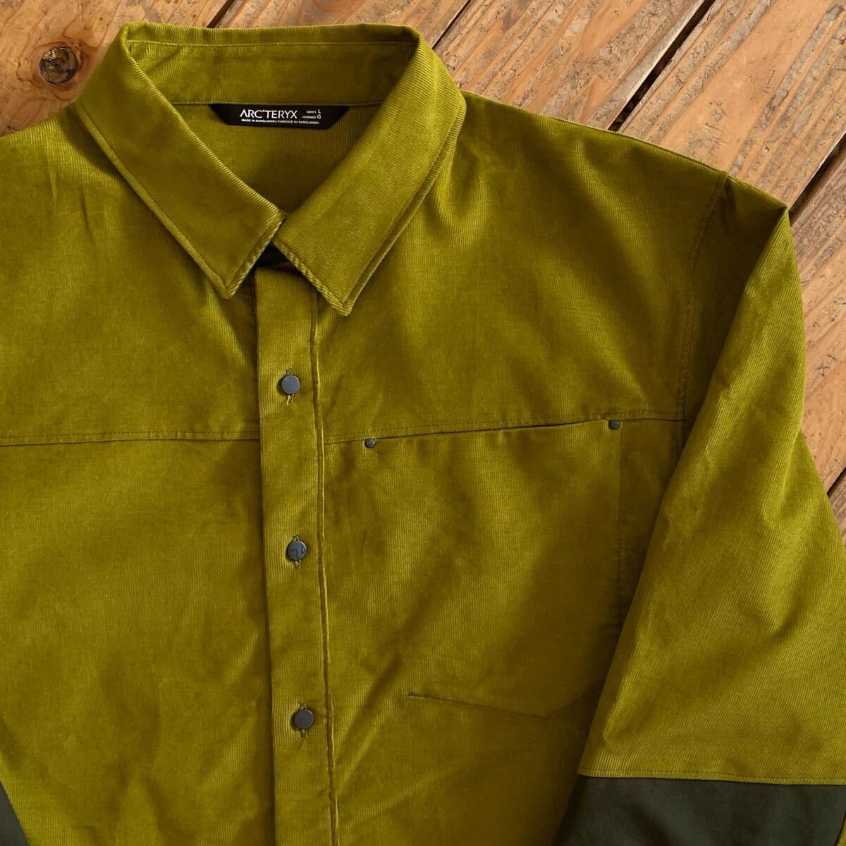 USA古著 ARC‘TERYX アークテリクス コーデュロイシャツ メンズ Lサイズ カジュアル 長袖 ロングスリーブ ストリート カジュアル T3101
