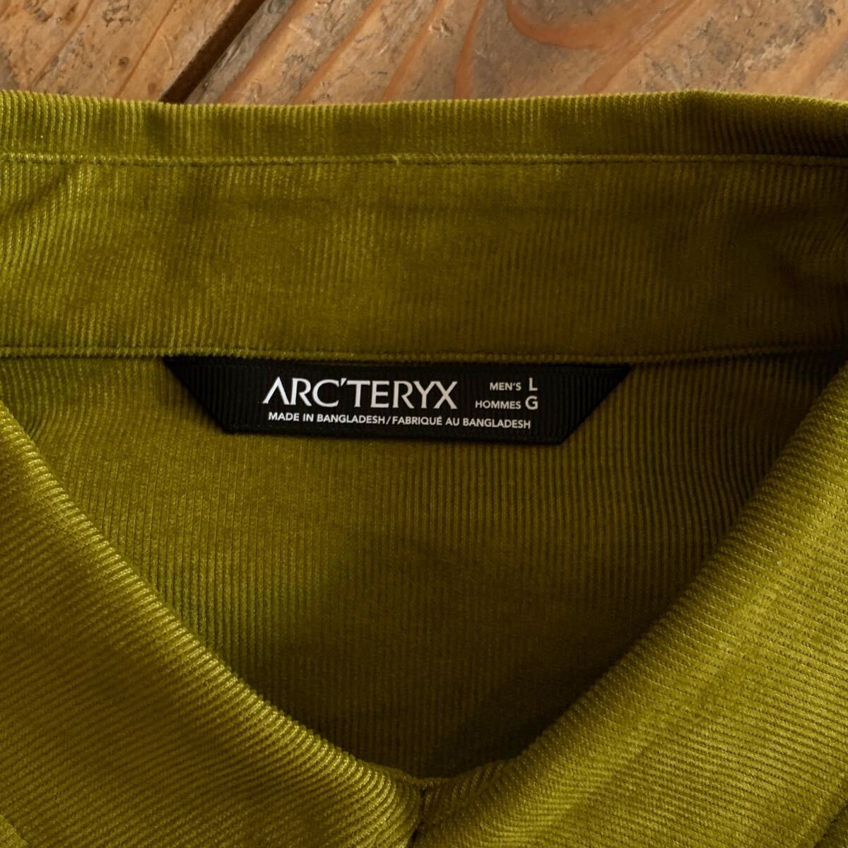 USA古著 ARC‘TERYX アークテリクス コーデュロイシャツ メンズ Lサイズ カジュアル 長袖 ロングスリーブ ストリート カジュアル T3101