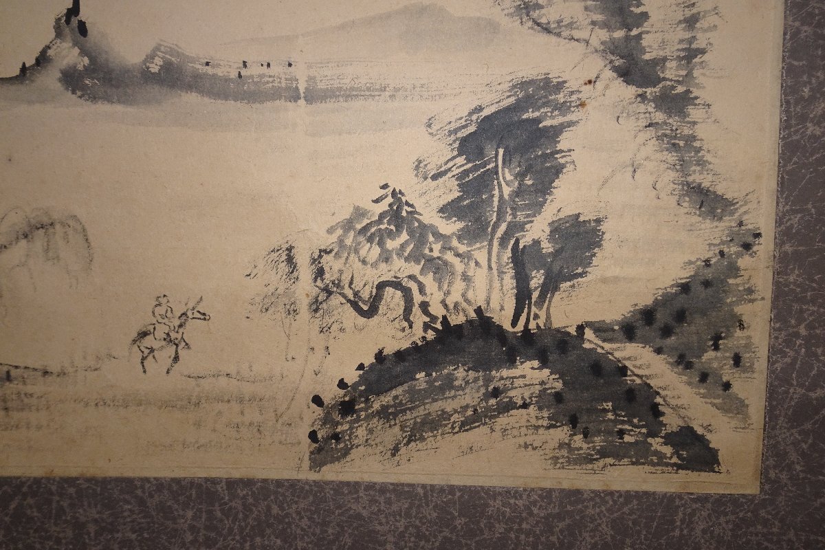 MK121　耕雲山人筆　玉堂富貴図掛軸　牡丹海棠　南画の画題　紙本着彩　肉筆 MK121 耕雲山人筆 玉堂富貴図掛軸 牡丹海棠 南画の画題 紙本