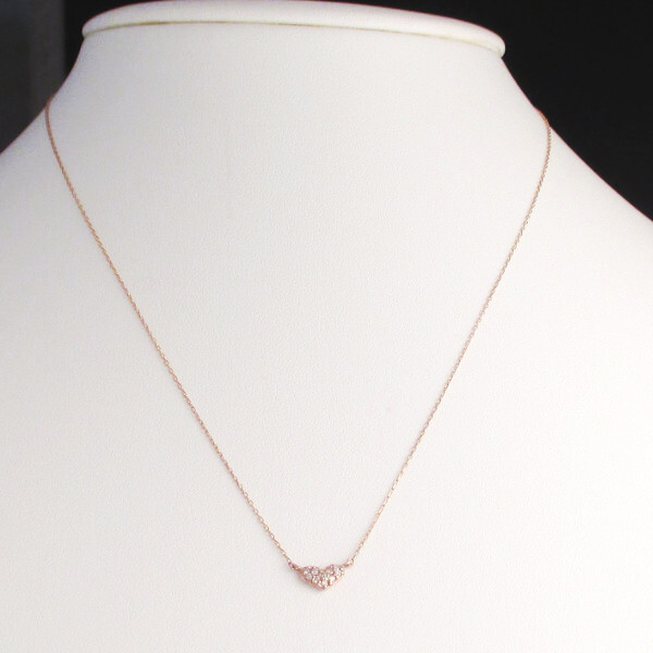  колье женский 18k Gold k18 металл аллергия соответствует 18 золотой Heart бриллиант рубин сапфир 