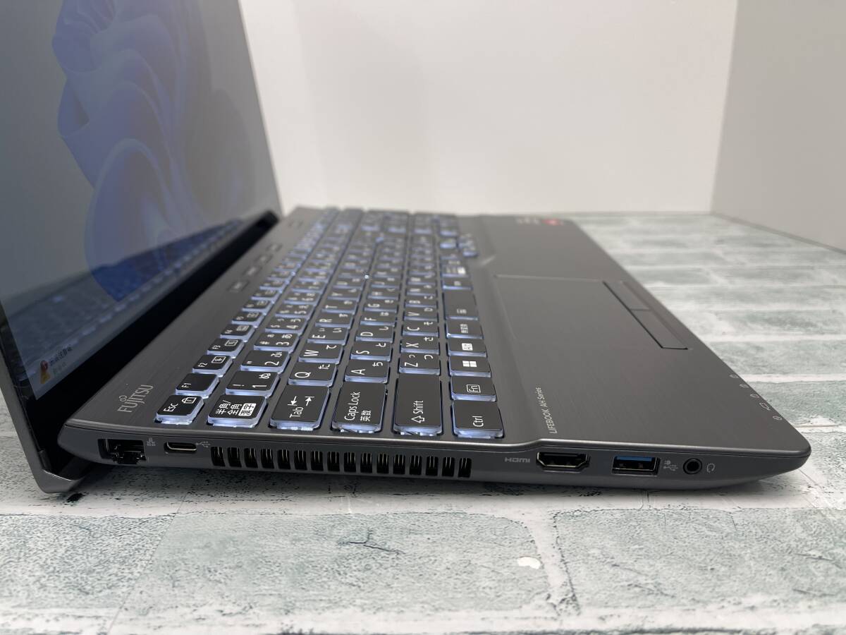 富士通 LIFEBOOK AH56/H2 ノートパソコン AMD Ryzen 7 7730U @ 2.00GHz メモリ16GB+SSD512GB+Blu-ray 15.6型FHD Win11 送料無料 N7J1075_画像5