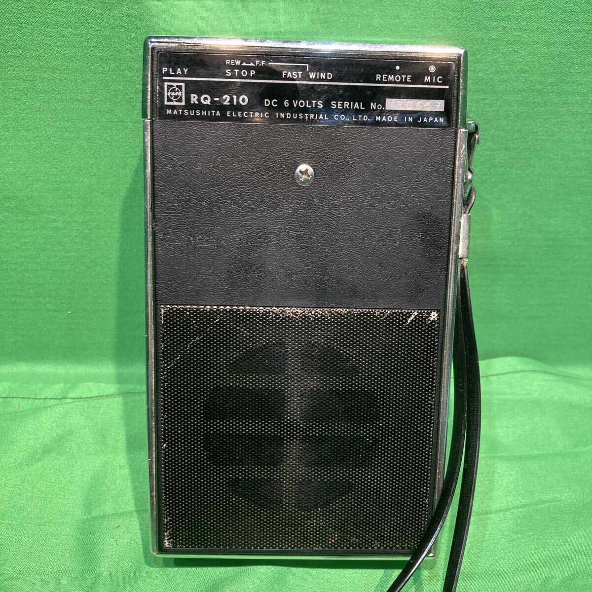 NATIONAL RQ-210 カセットプレーヤー　レア！レトロ　ジャンク National カセットレコーダー カセットプレーヤー RQ-210 昭和