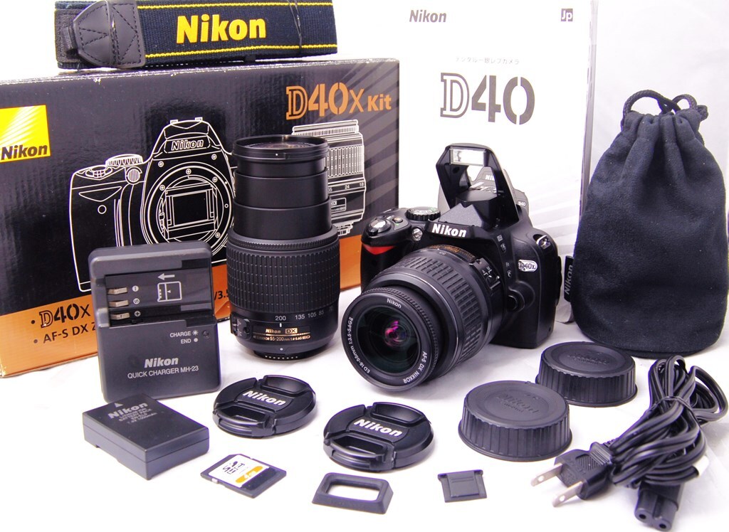 ○初心者入門セット○ Nikon ニコン D40 超望遠200㎜!! スーパー
