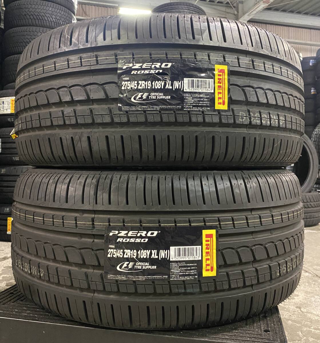 【法人宛限定送料無料】PM65-531 PIRELLI 275/45ZR19 108Y XL 275/45R19 P ZERO ROSSO(N1) 2本セット 2022年製_画像1