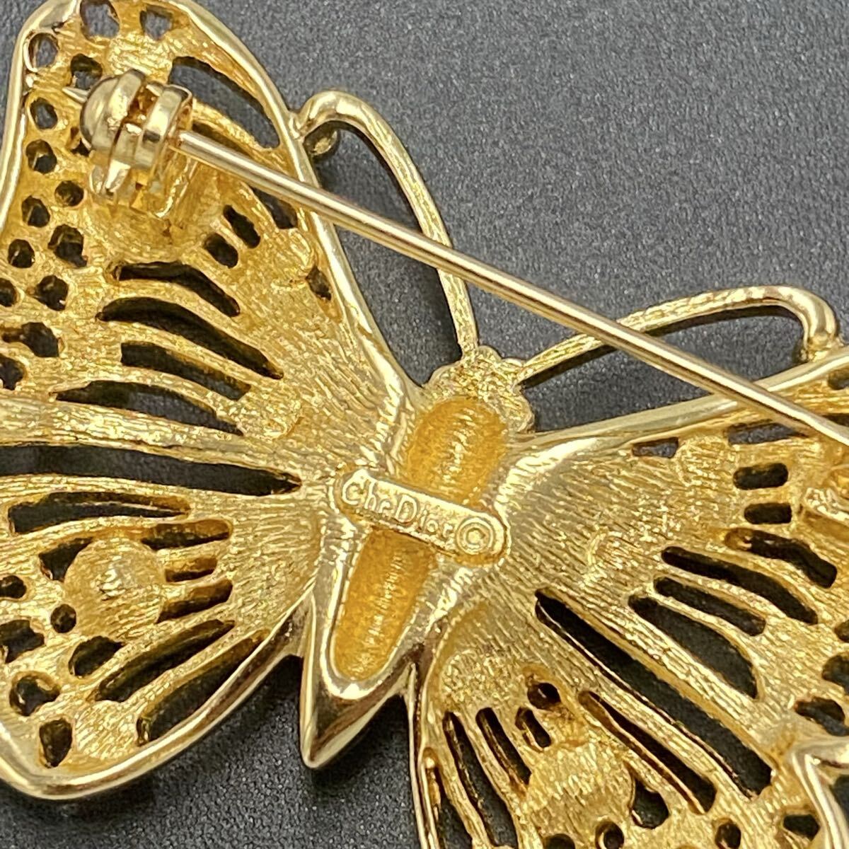 希少✨️美品✨️ディオール●ブローチ●ホース●ラインストーン●ゴールド●馬 希少・極美品】Christian Dior クリスチャンディオール ブローチ