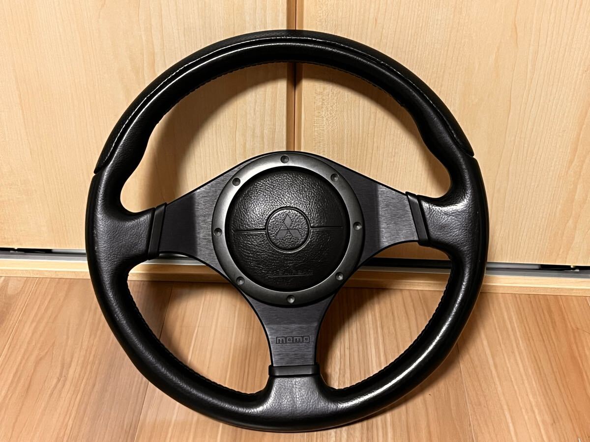 ランサーエボリューション7 8 9 純正 モモハン ランエボ CT9A 純正】CT9A ランエボ 7 8 9 ハンドル ステアリング momo 中古