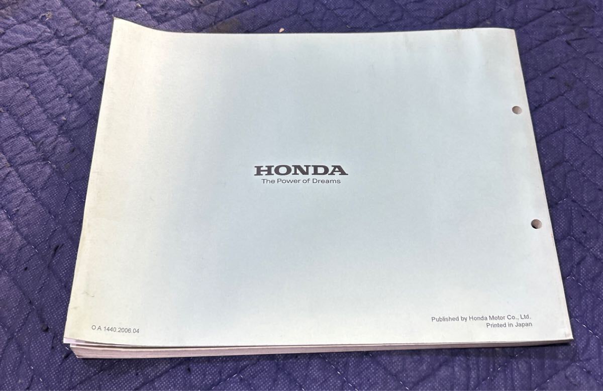 [2447]HONDA Honda каталог запчастей 5 версия GOLD WING/US упаковка GL1800A2/A3/A5/4/6[SC47-100/110/131/120/141] сервисная книжка H18 год 4 месяц выпуск 