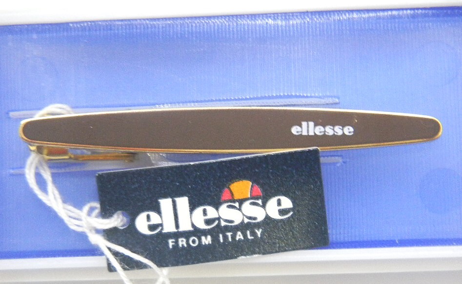 未使用■ellesse エレッセ■ネクタイピン ブラウン系