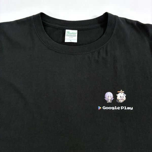 【レア】Google Play 大感謝祭 會(huì)員限定 Tシャツ 集合 コラボデザインTシャツ ブラック Lサイズ 原神×崩壊 スターレイル