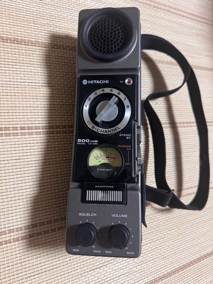 2台セット HITACHI 日立 CH-580 トランシーバー ジャンク品 Y80 日立 HITACHI トランシーバー CH-580 CB無線機 通電のみ確認
