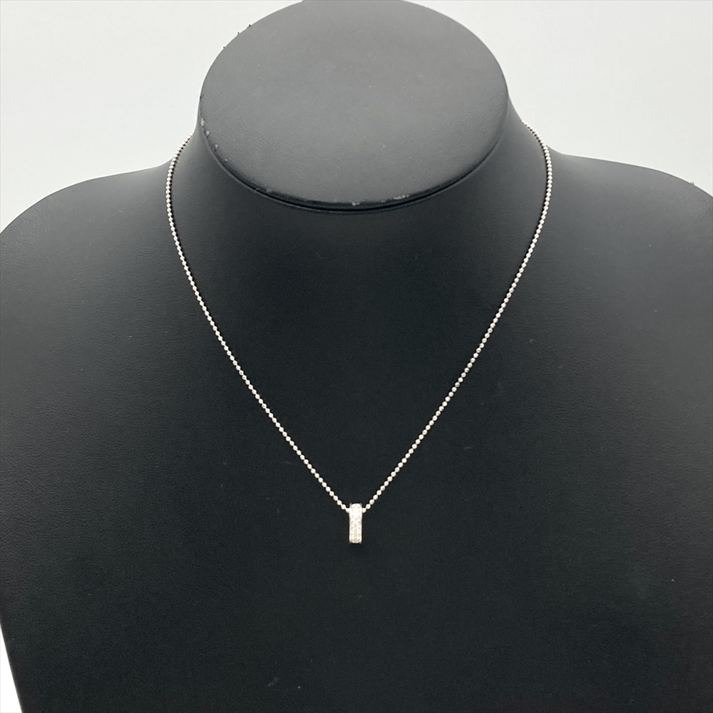  Vendome Aoyama Vandome Aoyama стразы колье SV925 2.9g серебряный 40cm женский 