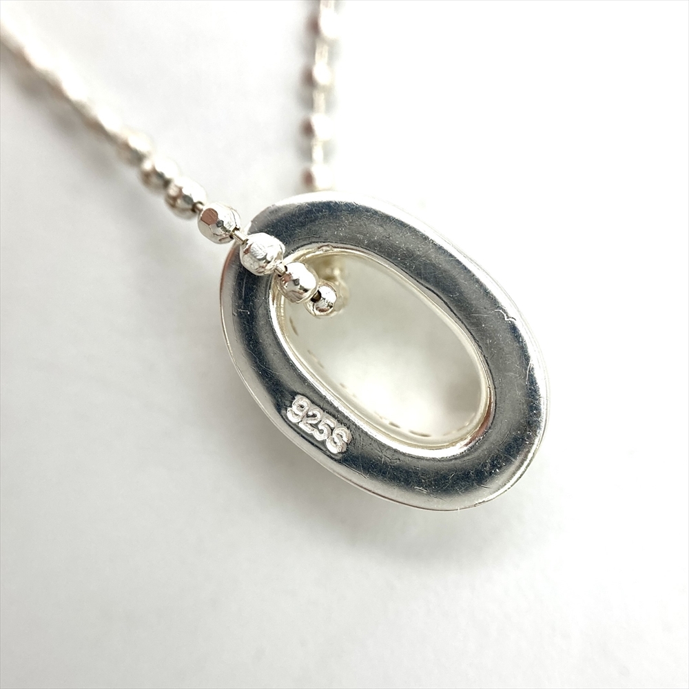  Vendome Aoyama Vandome Aoyama стразы колье SV925 2.9g серебряный 40cm женский 