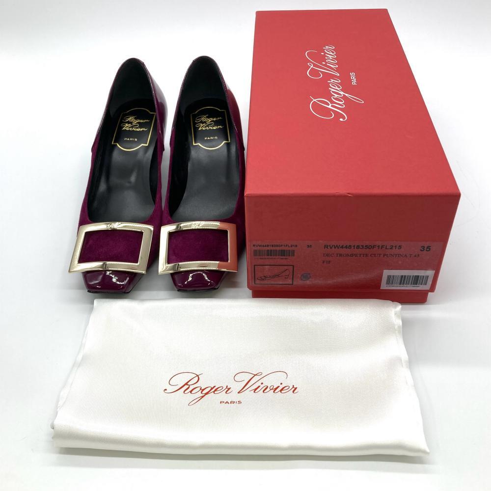 ロジェヴィヴィエ Roger vivier ヒール パンプス パテントレザー