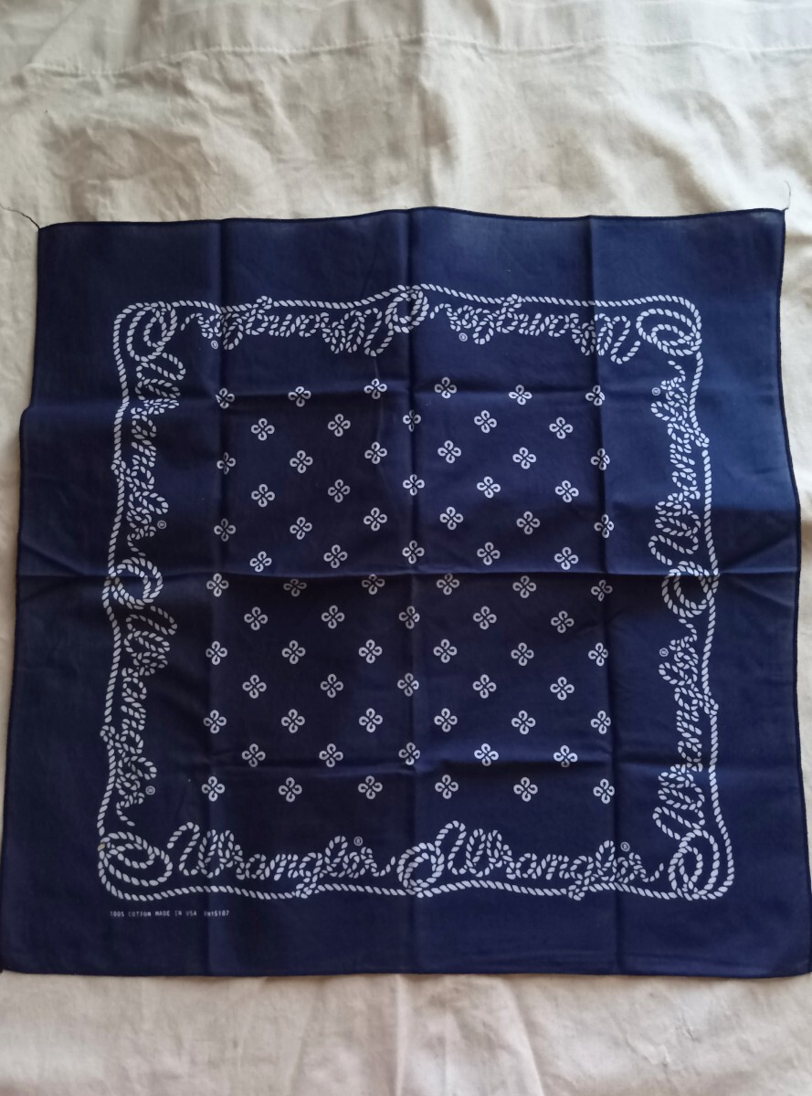 90's USA製 HAV-A-HANK ラングラーバンダナ 100% COTTON RN15187 ビンテージ FAST COLOR_画像1