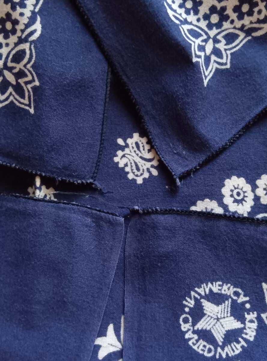 90's USA製 HAV-A-HANK ラングラーバンダナ 100% COTTON RN15187 ビンテージ FAST COLOR_画像5