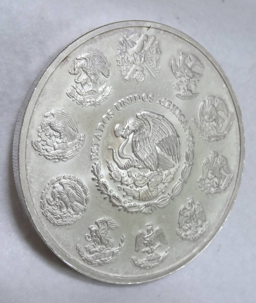メキシコ リベルタード銀貨 2000年 メキシコ 大型銀貨 1999年 リベルタード銀貨 純銀 5オンス(5oz