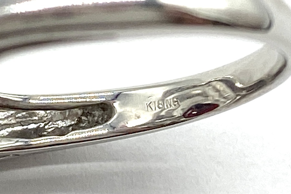 Garnet K18WGガーネット ダイヤモンドリング NO.49213_画像10