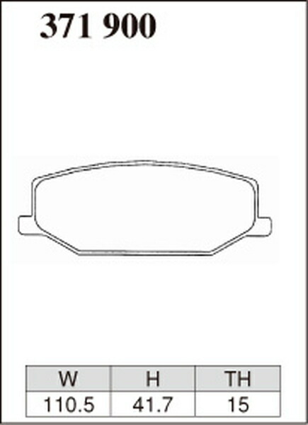 ジムニー JB23W ブレーキパッド フロント左右セット ディクセル KPタイプ 371900 DIXCEL フロントのみ Jimny ブレーキパット_画像3