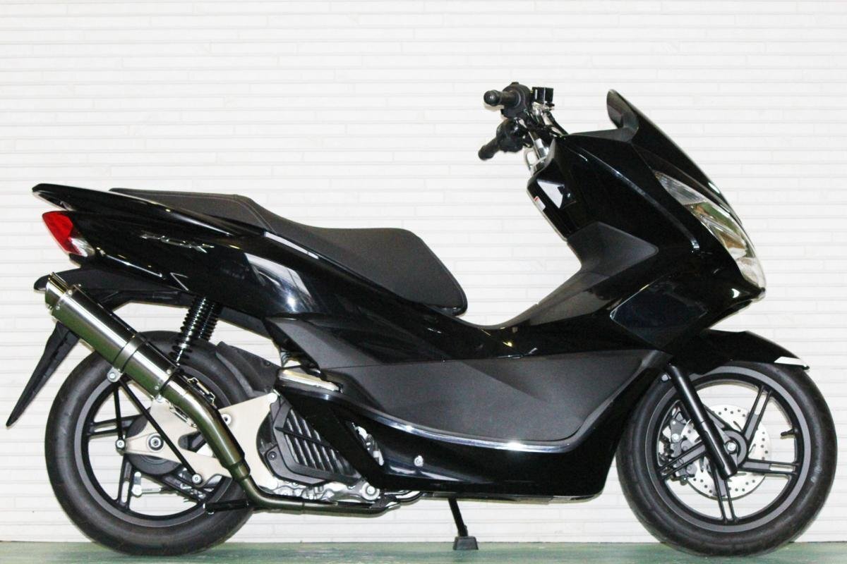 新品 即決！送料無料 ホンダ PCX125 PCX150esp EBJ-JF56 EBJ-JF28後期モデル JBK-KF12 JBK-KF18 バイクマフラー M-DX ステンレス 201-007