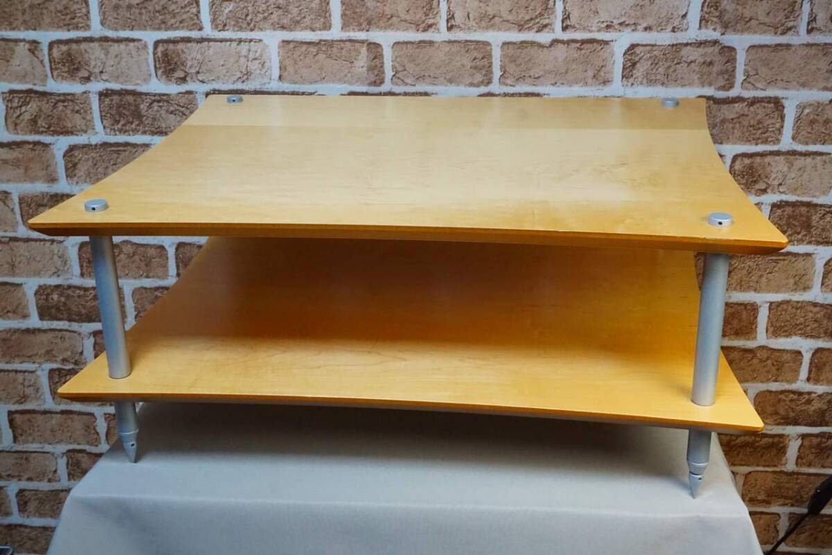 Quadraspire Q4D クアドラスパイア　オーディオラック QUADRASPIRE Q4D オーク 19mm径シルバーポール オーディオラック Q4D